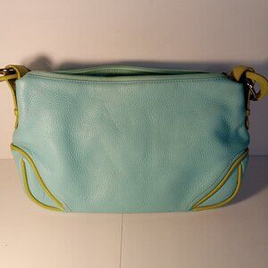 COLDWATER CREEK BLUE / GREEN  SHOULDER PURSE